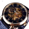 Luxury Watch Men Double Dial Work 40mm Automatisk Mekanisk Små Ring Arbete Läderband Armbandsur Mens Designer Klockor