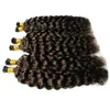 Grade 7a Unprocessed Virgin Mongolian Kinky Curly Hair Italian keratin Fusion Stick I TIP Human Hair Extensions Afro Kinky Curly Hair 100s