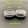3g 3ML 5g 5ML Square Round Colorful Clear Plastic Cosmetic Container Screw Cap Cream Jar Lip Balm Pill Storage Vial Bottle