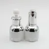 30ML Lege Hervulbare Luxe Parelwitte Glazen Fles Essentiële Olie Elite Vloeistof Cosmetica Pot Container Flacon met Glazen Pipet Oogdruppelaar