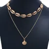 Wholesale- accessories European and American jewelry fashion personality shell handmade necklace women's multi-layer Necklace