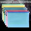 1pcs A3 A4 A5 A6 Waterproof Plastic Zipper Paper File Folder Book Pencil Pen Case Bag File document bags office student supply