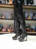 Kolno? 2019 Handmade Damskie Długie Buty Sexy Night-Club Party High Heel Boots Winter Sexy Office Moda Udo-High Booties Buty D051