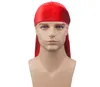 Kadife Premium Durag (24 Renkler) 360 Dalgalar Ekstra Uzun Askılar Erkekler Için Peruk Doo Durag Biker Şapkalar Kafa Korsan Şapka Du-Rag Cosplay Şapka