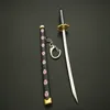 Special Roronoa Zoro svärd nyckelring Buckle med Verktygsfäste Scabbard Katana Saber Car nyckelringar Gift Nyckelringar