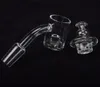 25mm XL Quartz Banger Nail Real Quartz Nail Core Reactor con Spinning Carb Cap 10mm 14mm 18mm dab rig bong