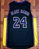 Custom Men Youth women K BNick Name Jersey SUPER RARE BLACK MAMBA Hollywood Basketball Jersey Size S-4XL or custom any name or number jersey