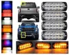 余分な薄い明るい12w LEDの車の表面実装非常灯、警告ライト、軽量、サイドライト、防水