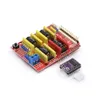 Freeshipping 4 x DRV8825 Stepper Motor Driver met Heatsink + CNC Expansion Board + U R / 3 Board USB-kabel Kits voor 3D-printer