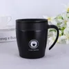 Water Cup Custom Logo 330ML Insulated Coffee Mug With Handle Stainless Steel Vacuum Insulated 12oz Coffee Cup With Spoon Office EEA291
