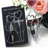 Love Heart Shape Wine Corkscrew Bottle Opener Stopper Sets Wedding Souvenirs Guests Gift Party Favor Wedding Giveaways Gift 75pcs