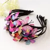 Dziewczyny Fairy Princess Hairbands Dzieci Handmade Dzieci Motyl Akcesoria do włosów Dziewczyny Kolorowe prezenty Designer Opaska