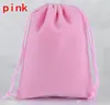 100 PCS Rose Velour Velvet Bag Pochette à bijoux x9 7 cm Sacs cadeaux pour emballage cadeau de Noël