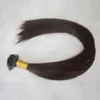 Ciemnobrązowy kolor Prebonded I Tip Tip Brazylian Remy Human Hair Extension 05G Strand 2 300strands 150G6380872