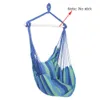New Hammock Chair Hanging Chair Swing Chair Seat With 2 Pillows For Indoor Outdoor Garden Y200327243a