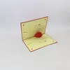 Papel de amor do coração handmade 3D cartões Cartões do dia das mães do Valentim Obrigado cartão para fontes festivas do partido da mamã
