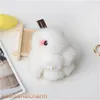 8cm Real Fur Rabbit Bunny Toy Bag Charm Chain Chain Chairing Acessórios