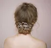 Brindilles miel coiffure de mariage accessoires de cheveux peigne à cheveux de mariée avec perles cristaux femmes bijoux de cheveux chapellerie de mariée HP018