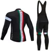 Factory Direct Sales 2020 Tour Italia Jerseys Shirts à manches longues Hiver Fleece Cycling Team Clothing Veste de vélo de montagne Maillot Wear