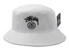 Mode-Leder-Eimer-Hut für Frauen der Männer faltbare Fischen schwarze Kappen Fischer Beach Sun Visor Verkauf Folding Man Bowler Cap