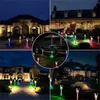 LED Outdoor Lighting Landscape lamps IP65 Waterproof Stainless Solar Lawn Light Auto Changing Color Portable Solar Garden Lamp