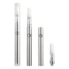 Kits de démarrage pour stylo vape à bouton manuel mince Boîtier en plastique Cartouches de vaporisateur d'huile de cire épaisse Atomiseur Clearomizer 510 Fil 350 mah Batterie