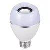 Bulbo de música sem fio Bluetooth E27 E26 12 W Smart LED Bulbo Branco Lâmpada Dimmable RGB com Remoto