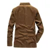 남자 정장 블레이저스 남성복 레트로 패션 캐주얼 코듀로이 슬림 한 단수 남성 성격 재킷 큰 크기 m-4xl303L