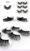 Nowy 3 Pairs Natural Długi Fałszywy 3D Mink Rzęsy Soft Mink Lashes Makeup Eyelash Exeves Eye Lashes