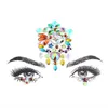 Adhesive Face Jewelry Gems Temporary Tattoo Face Jewelry Festival Party Body Gems Rhinestone Flash Tattoos Stickers Make Up