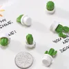 6 unids/set imanes de nevera lindo botón magnético de planta suculenta Cactus refrigerador etiqueta para mensaje imán envío gratis LX8616