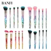 5 pcs Makeup Brush Set Transparent Crystal Diamond Handle Makeup Brush Kit Eyes Cosmetic Makeup Tool