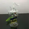 Smoke Pipes Hookah Bong Glass Rig Oil Water Bongs Super Large Double Horse and Three Pillar Silent Filter Glass Water Smoke Bottle