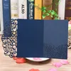 Blue White Elegant Laser Cut Wedding Invitation Cards Wenskaart Aangepast Business With RSVP Cards Decor Party Supplies5959981