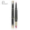 Pudaier Matte Lipstick Double Ended Long Lasting Matte Lipstick Makeup Set di rossetti Cosmetici Nude Dark Red Lips Liner Pencil