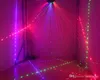 6 Lens DMX 512 RGB Full Color Scan Stage Illuminazione laser Six-eyes 16 Patterns Laser Beam Light Home Party DJ Disco Lampada per proiettore laser