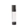 vendita all'ingrosso vendita calda nuovo flacone con pompa airless nero da 30 ml vuoto, flaconi riutilizzabili airless in plastica da 30 ml LX7695