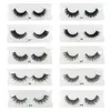 10 Stijlen Hoge Kwaliteit 15mm Wimpers Groothandel 3D Mink Wimpers Custom Private Label Natuurlijke Lange Pluizige Wimper Extensions Zachte Mink Wimpers