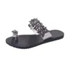 Hot Sale Crystal Lady Casual Skor Storlek 35-39 Kvinnor Sandaler Flip Flops Sommar Fashion Rhinestone Wedges Skor