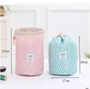 Barrel Shaped Cosmetic Bags Large Capacity Drawstring Travel Dresser Pouch Xford Fabric Flamingo Print Organizer Storage Bags 9colors ZYQ130