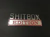 SHITBOX EDITION Badges emblem car stickers0123456782015636