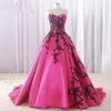 Black Lace Satin Prom Vestidos formal elegante 2020 querida Corset Voltar doce 16 meninas Quinceanera Robes De Soirée