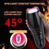 Auto Heating Sucking Male Masturbator Cup Smart Pulse Flashlight Vibrator vagina real pussy Sex Machine Blowjob Sex Toys For Man T1024236