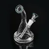 Hookahs 6inch Mini Oil Dab Rigs Water pipe Inline Perc Thick Glass Bong 14mm female Joint for Smoking Accessories