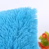 Fodera per cuscino lunga in peluche tinta unita Federa morbida quadrata per auto da ufficio Divano Nap Federa per cuscino Decorazione domestica 43 * 43 cm 14 colori