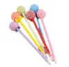 Cute Lollipop Ballpoint Długopisy do pisania Kawaii Gięcia Pióro Piapiernicze Biurowe Canetas School School Scolar