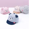 Nuevo Oso de dibujos animados Niños Sombrero Primavera Verano Bebé Gorra de béisbol ajustable Algodón Newbron Gorras Suave Sunhat Bebé Accesorios 3-12M GB111