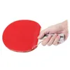 Raquets Table Tennis Ping Pong Racket Two Shake Hand Grip Bat 패들 Three Balls Light Tip Heavy Handle Tennis Racket Free Ship