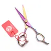 Hair Cutting Scissors 6quot 175cm JP 440C Multicolor Straight Scissors Thinning Shears Professional Hairdressing Scissors Drops1022103