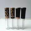 Tom Leopard Print Lip Glaze Tube 5ml Refillerbar Läppglansflaska DIY Tom Lip Oil Tube Container Makeup Tool